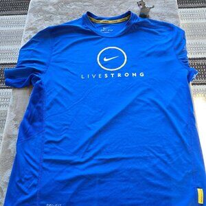 Nike Livestrong blue T shirt